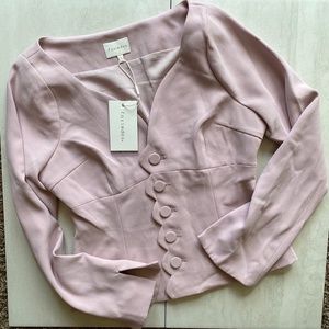 Foxiedox light pink blazer top